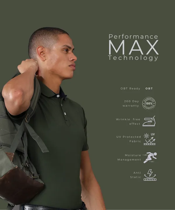 Men's_Olive_Green_Mars_Performance_Polo_T-Shirt
