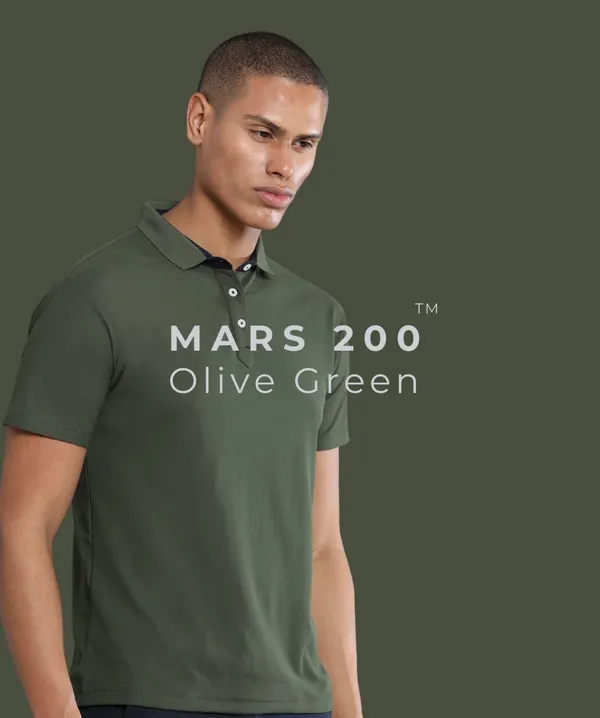 Men's_Olive_Green_Mars_Performance_Polo_T-Shirt