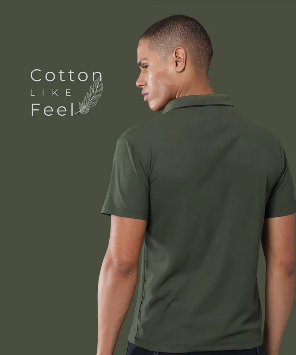 Men's_Olive_Green_Mars_Performance_Polo_T-Shirt