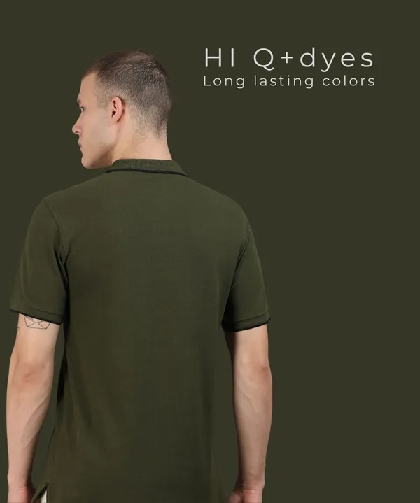 Men's_Olive_Green_Pima_Jacquard_Polo_T-Shirt