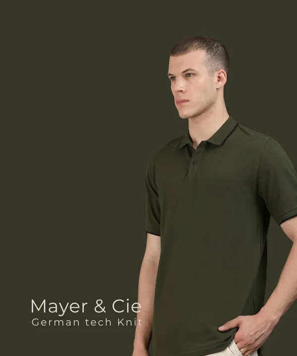 Men's_Olive_Green_Pima_Jacquard_Polo_T-Shirt