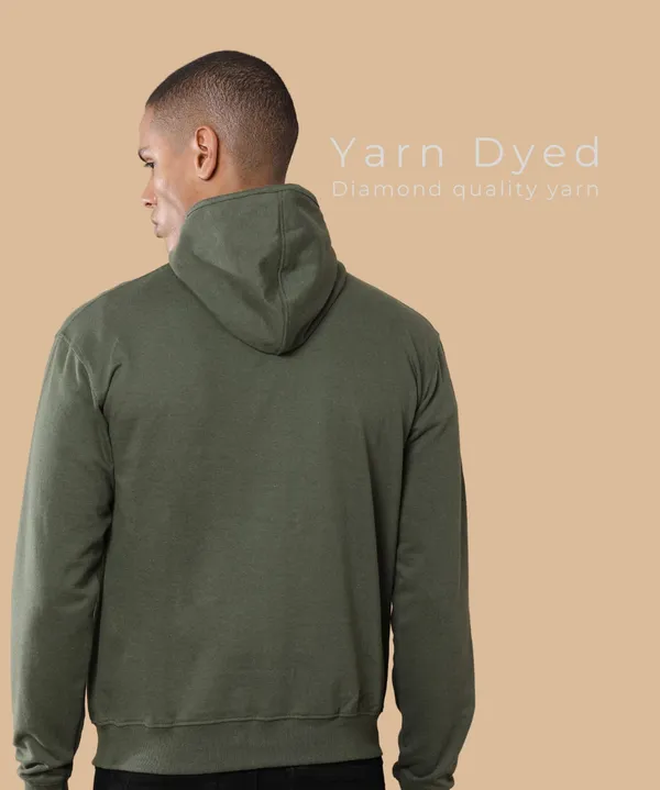 Men's_Olive_Green_Sustainable_Zipper_Fleece_Hoodie