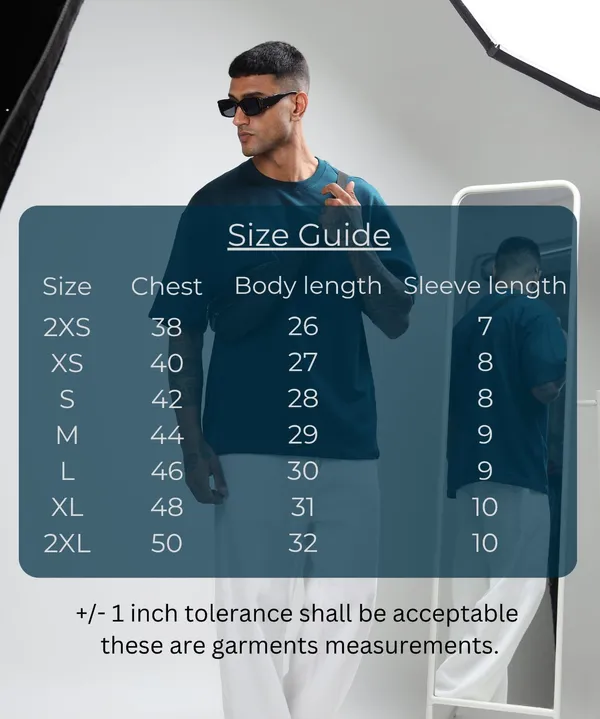 Men's_Petrol_Blue_Oversized_French_Terry_T-Shirt