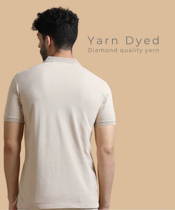 Men's_Sand_Beige_Sustainable_Jacquard_Polo_T-Shirt
