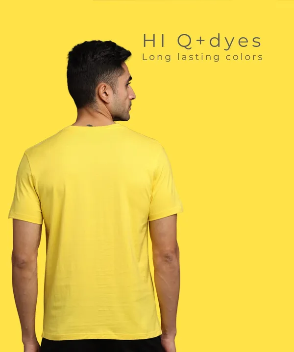 Men's_Yellow_Pima_Round_Neck_T-Shirt