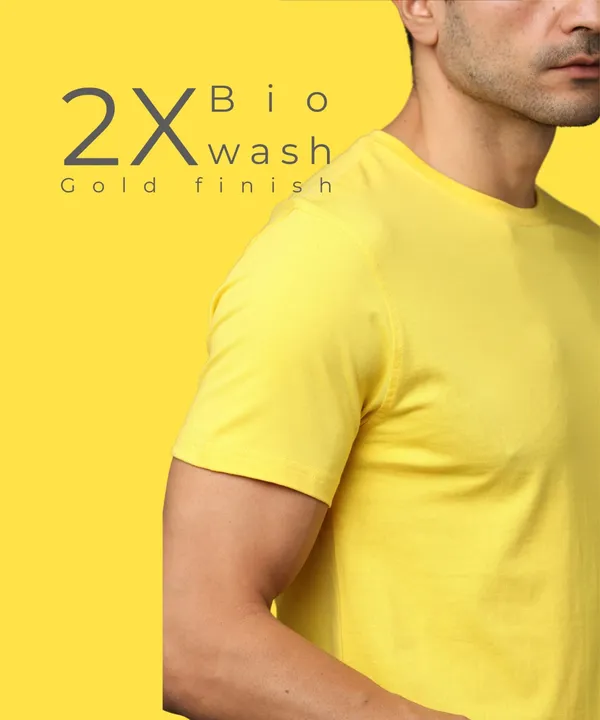 Men's_Yellow_Pima_Round_Neck_T-Shirt