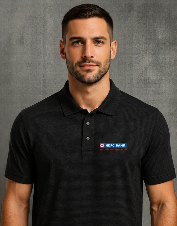 Hdfc_Bank_Printed_Polo_T_Shirt_Premium_Cotton_220Gsm_Regular_Fit_Corporate_Polo_Tee