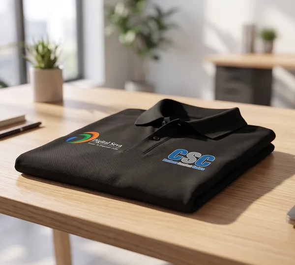 CSC_&_Digital_Seva_Printed_Corporate_Uniform_|_Soft_&_Comfortable_Premium_Quality_Polo_T-Shirt