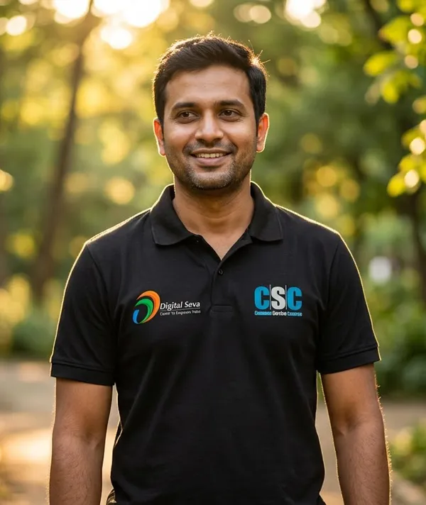 CSC_&_Digital_Seva_Printed_Corporate_Uniform_|_Soft_&_Comfortable_Premium_Quality_Polo_T-Shirt