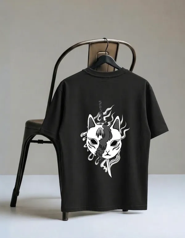 Danger_Cat_Printed_210_GSM_Oversized_T-Shirt_for_Men_|_Premium_Cotton_Bio-Wash_Streetwear_Tee