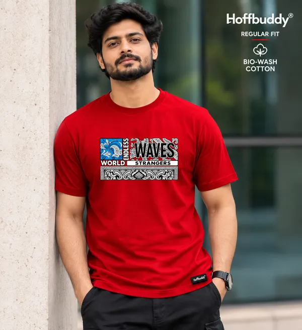 Hoffbuddy_Endless_Waves_Red_Graphic_Printed_T-Shirt_for_Men_|_180_GSM_Double_Bio-Wash_Cotton_|_Regular_Fit