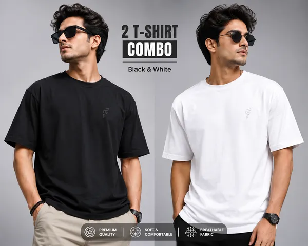 Hoffbuddy_Men_Regular_Fit_Black_&_White_T-Shirt_Combo_|_180_GSM_Bio_Wash_Pure_Cotton_|_Round_Neck_Half_Sleeve