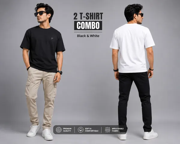 Hoffbuddy_Men_Regular_Fit_Black_&_White_T-Shirt_Combo_|_180_GSM_Bio_Wash_Pure_Cotton_|_Round_Neck_Half_Sleeve