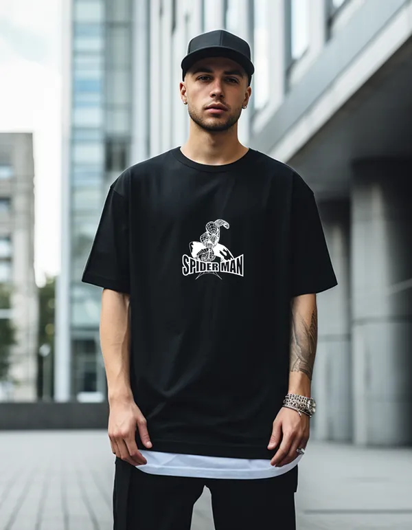 Spider-Man_Printed_180_GSM_Oversized_T-Shirt_for_Men_|_Premium_Cotton_Bio-Wash_|_Drop_Shoulder_Streetwear