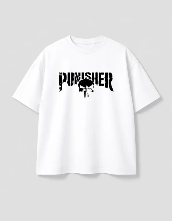 Punisher_Printed_Oversized_Drop_Shoulder_T_Shirt_180Gsm_Bio_Wash_Cotton_Premium_Streetwear