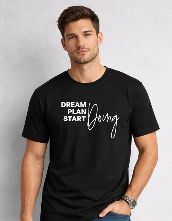 Relax_Fit_Typography_Dream_Plan_Printed_T_Shirt_180Gsm_Sinker_Cotton_Biowash_Premium_Graphic_Tee_For_Men_Off_Buddy