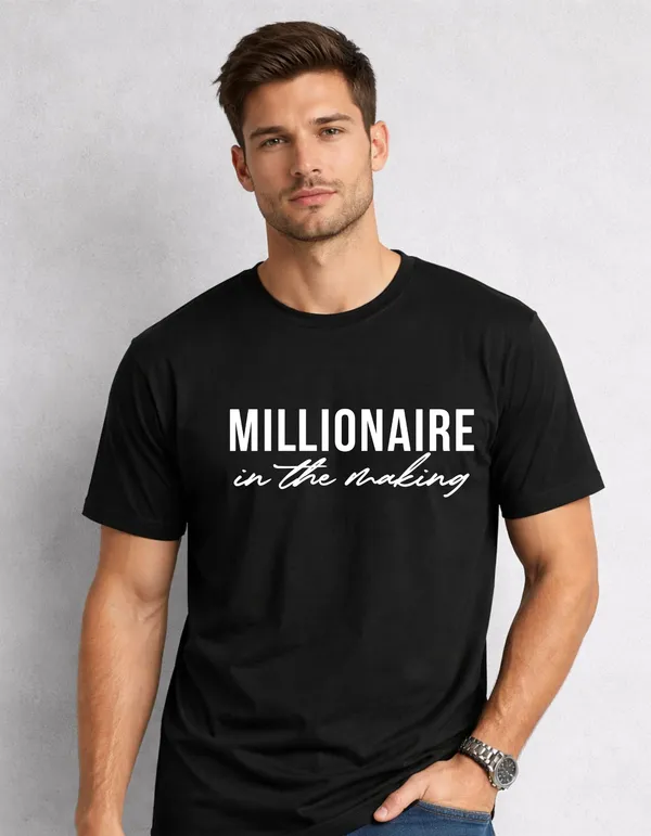 Relax_Fit_Typography_Millionaire_Printed_T_Shirt_180Gsm_Sinker_Cotton_Biowash_Premium_Graphic_Tee_For_Men_Off_Buddy