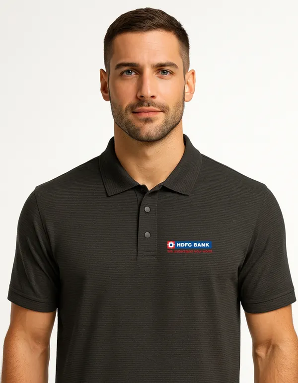 Hdfc_Bank_Printed_Polo_T_Shirt_Premium_Cotton_220Gsm_Regular_Fit_Corporate_Polo_Tee