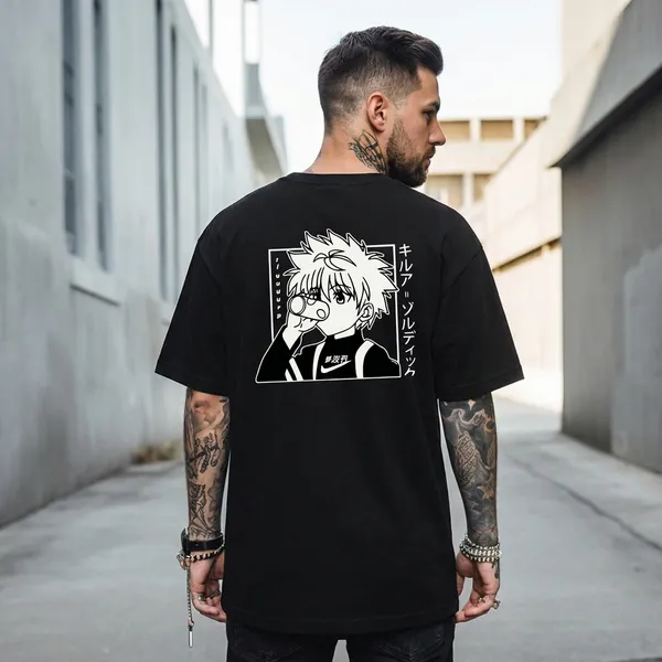 Hunter_X_Printed_Oversized_T_Shirt_180Gsm_Biowash_Cotton_Drop_Shoulder_Anime_Graphic_Tee_For_Men_Off_Buddy