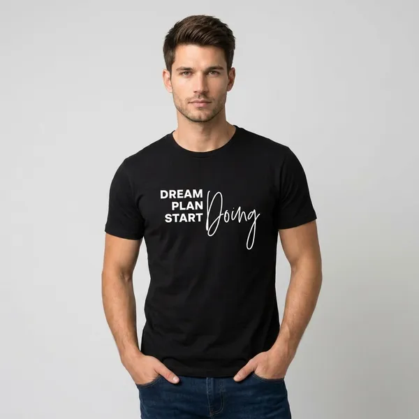Relax_Fit_Typography_Dream_Plan_Printed_T_Shirt_180Gsm_Sinker_Cotton_Biowash_Premium_Graphic_Tee_For_Men_Off_Buddy