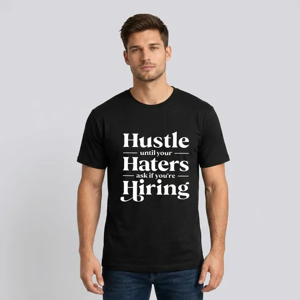 Relax_Fit_Typography_Hustle_Haters_Printed_T_Shirt_180Gsm_Sinker_Cotton_Biowash_Premium_Graphic_Tee_For_Men_Off_Buddy