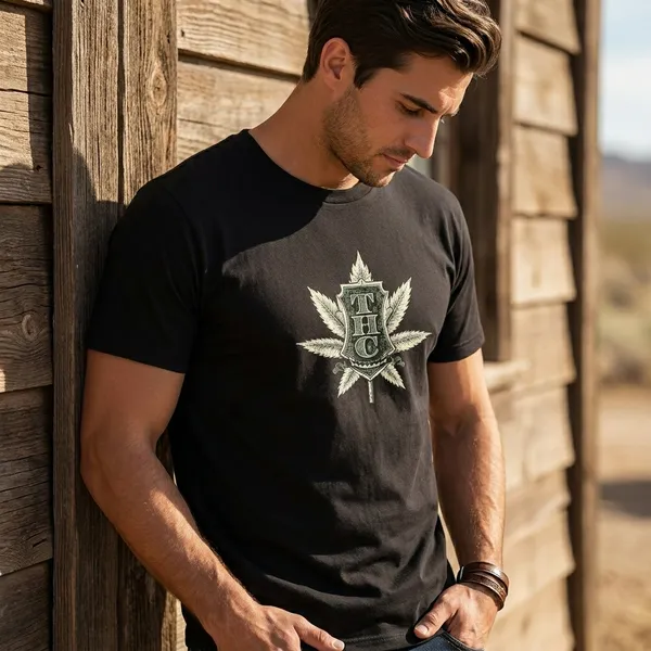 Thc_Printed_Oversized_T_Shirt_180Gsm_Biowash_Cotton_Drop_Shoulder_Graphic_Tee_For_Men_Off_Buddy