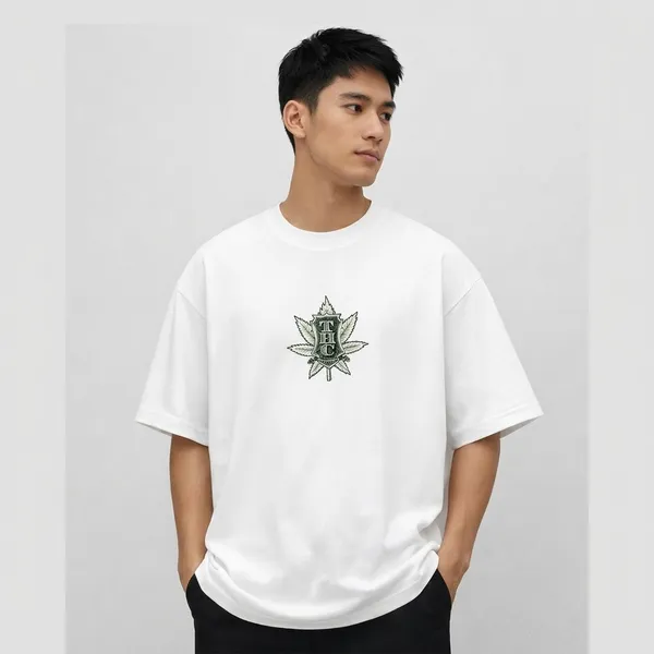 Thc_Printed_Oversized_T_Shirt_180Gsm_Biowash_Cotton_Drop_Shoulder_Graphic_Tee_For_Men_Off_Buddy