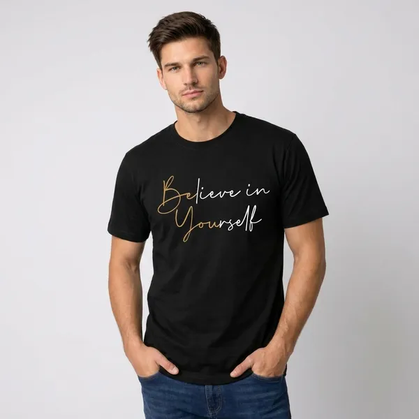 Relax_Fit_Believe_In_Yourself_Typography_Printed_T_Shirt_180Gsm_Sinker_Cotton_Biowash_Premium_Graphic_Tee_For_Men_Off_Buddy