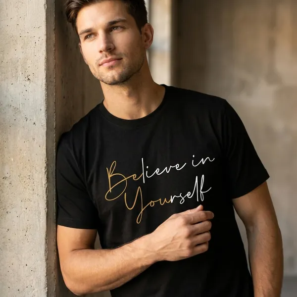 Relax_Fit_Believe_In_Yourself_Typography_Printed_T_Shirt_180Gsm_Sinker_Cotton_Biowash_Premium_Graphic_Tee_For_Men_Off_Buddy
