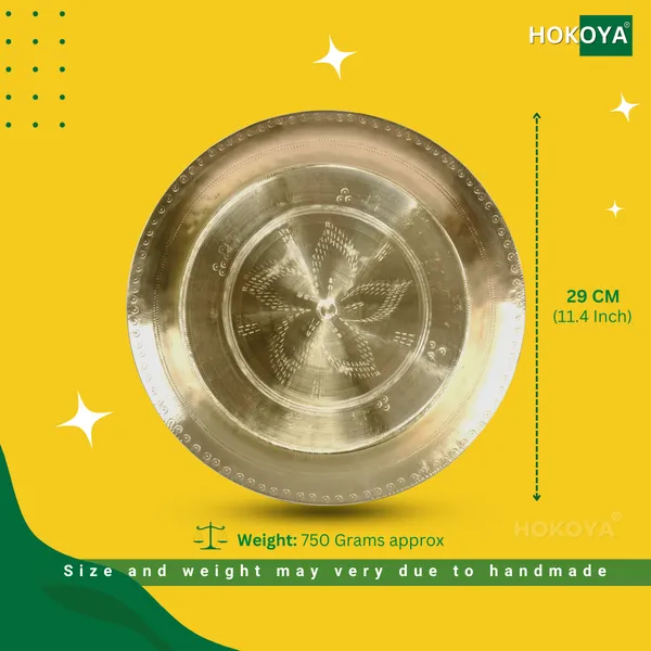 Handmade_Brass_Thali_Or_Plate_-_Traditional_Indian_Kitchenware_-_Durable_And_Aesthetic_-_Perfect_For_Serving_-_Great_Gift_Option_For_Kitchen_Enthusiast_|_Kitchen_Accessories_(2)