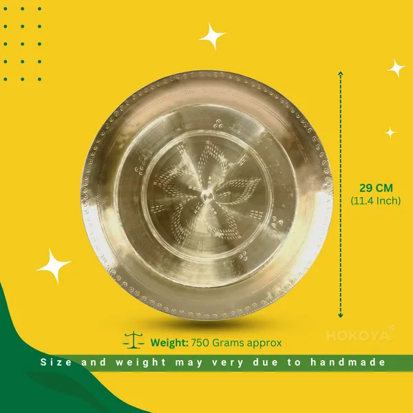 Handmade_Brass_Thali_Or_Plate_-_Traditional_Indian_Kitchenware_-_Durable_And_Aesthetic_-_Perfect_For_Serving_-_Great_Gift_Option_For_Kitchen_Enthusiast_|_Kitchen_Accessories_(2)