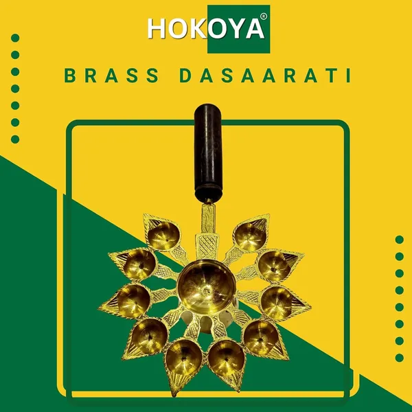 Pure_Brass_Aarti_Diya_With_Wooden_Handle_10_Bati_Traditional_Puja_Lamp_Handmade_Pital_Aarti_For_Home_Temple_Festivals_Gifting
