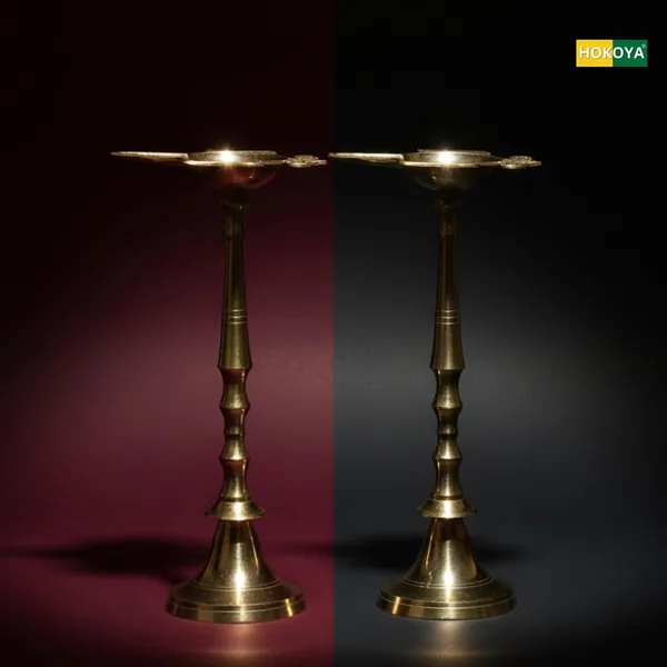 Brass_Diyas_Stand_For_Pooja_10_Inch_Set_Of_2_Pital_Diya_With_Stand_For_Pooja_Stand_Pillar_Diya_Deepak_Lamp_Lantern_Deepam_For_Pooja_Mandir_Diwali_Indian_Puja_Ganesh_Chaturthi_Return_Gift