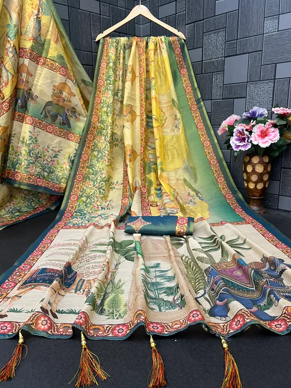 Multicolor_Lilan_Printed_Saree