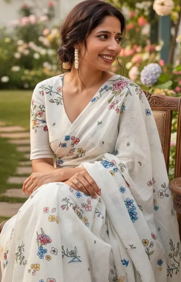 White_Lilan_Printed_Saree