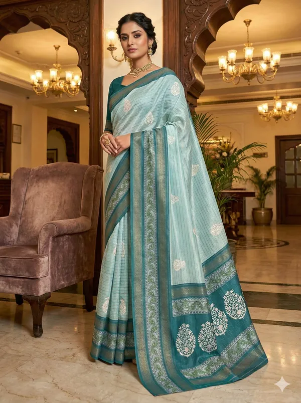 Light_Blue_Lilan_Printed_Saree