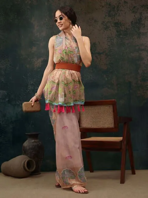 Pink_Lilan_Printed_Saree