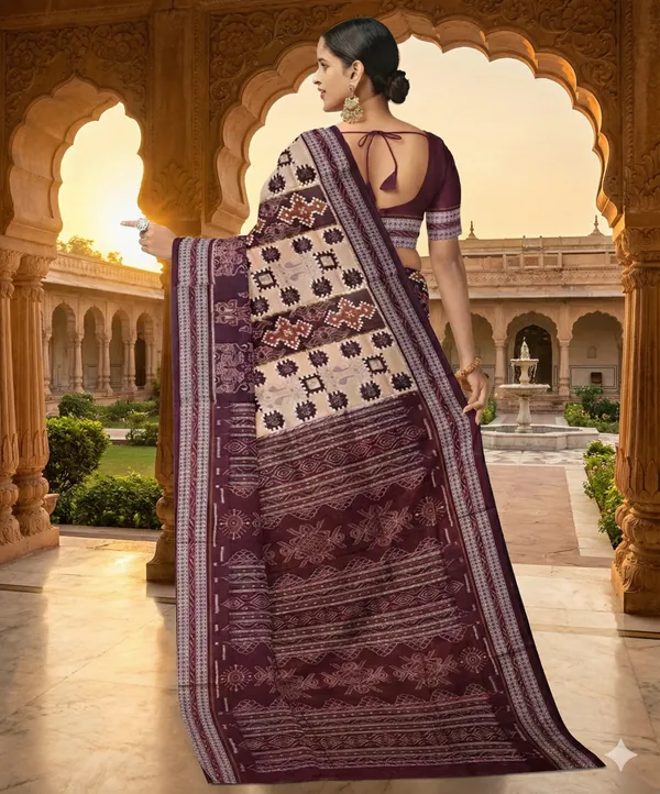 Purple_Lilan_Printed_Saree
