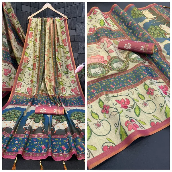 Multicolor_Lilan_Printed_Saree