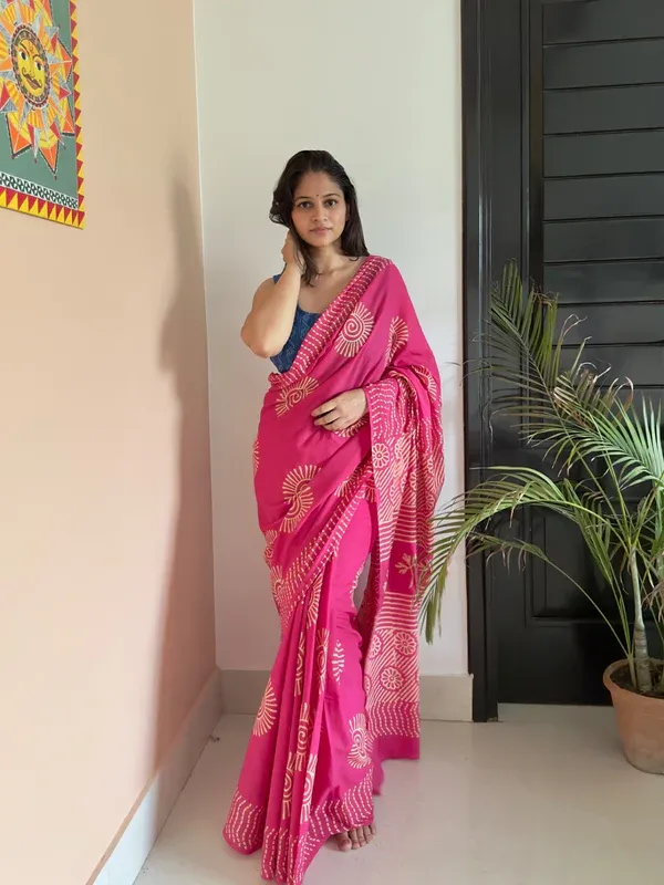 Pink_Lilan_Printed_Saree
