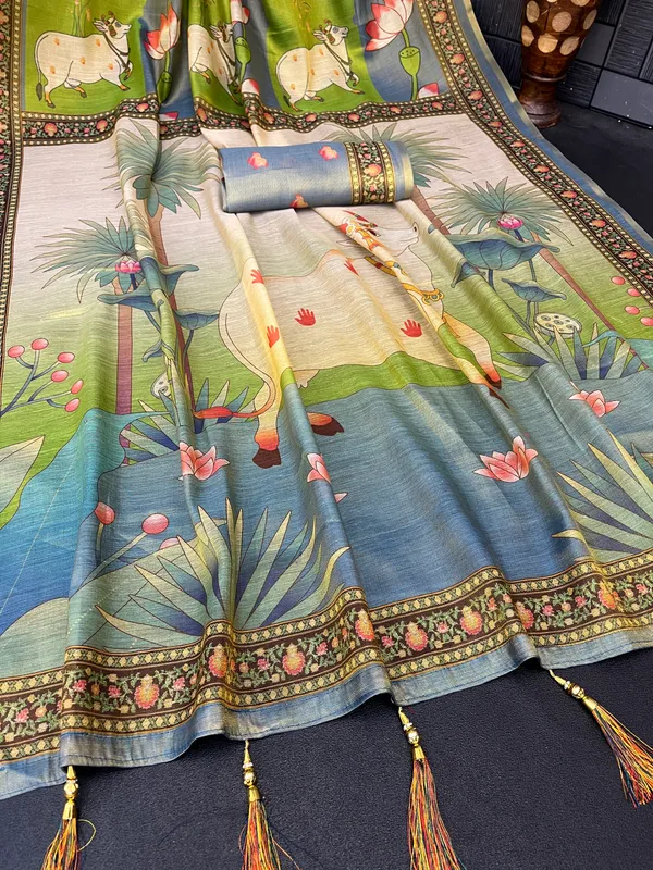 Multicolor_Lilan_Printed_Saree