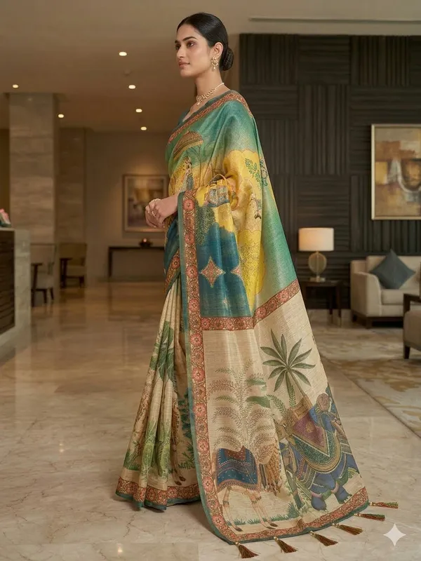 Multicolor_Lilan_Printed_Saree