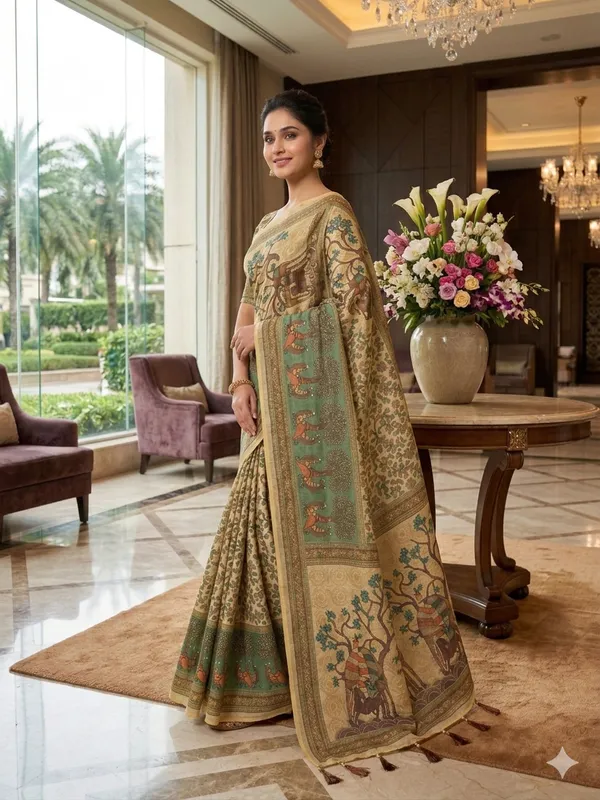 Multicolor_Lilan_Printed_Saree