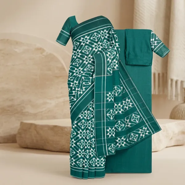 Teal_Green_Lilan_Printed_Saree
