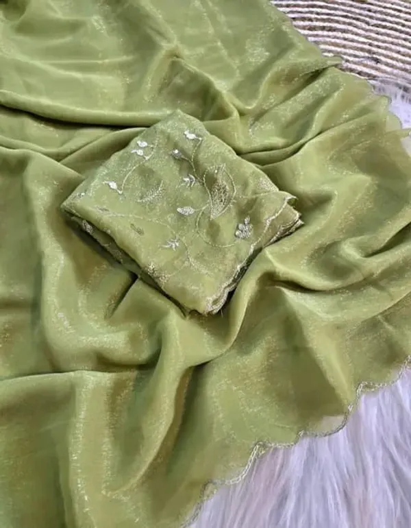 Olive_Green_Lilan_Printed_Saree