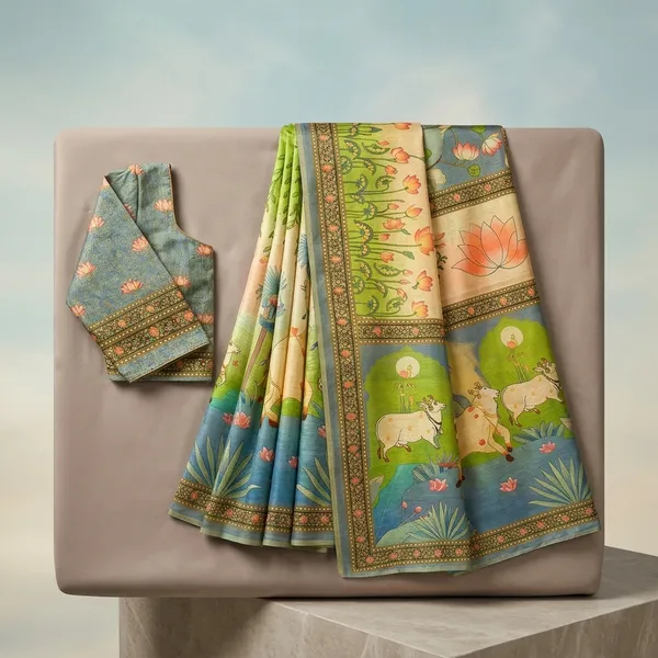 Multicolor_Lilan_Printed_Saree