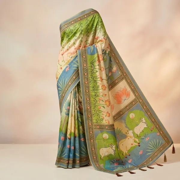 Multicolor_Lilan_Printed_Saree
