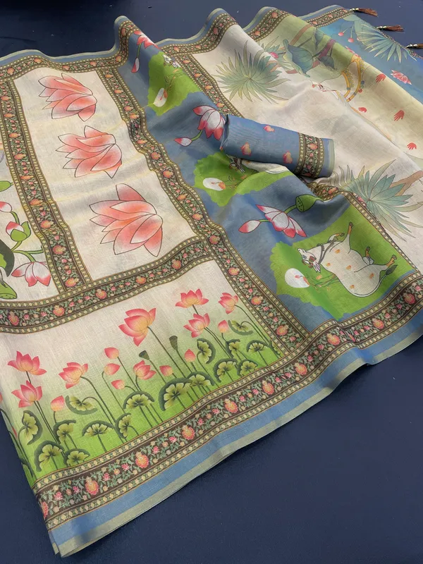Multicolor_Lilan_Printed_Saree