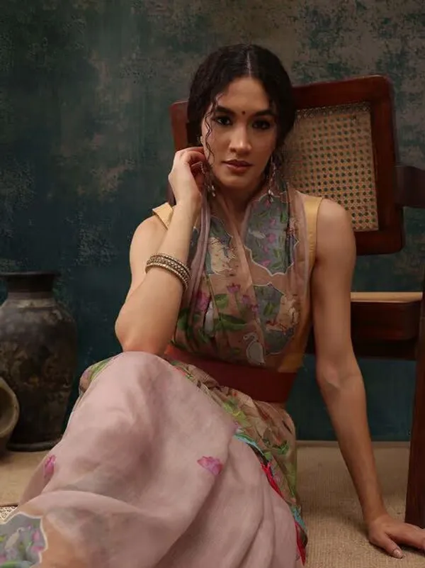 Pink_Lilan_Printed_Saree