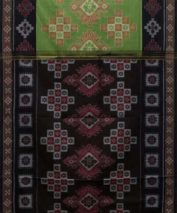 Black_And_Green_Lilan_Printed_Saree